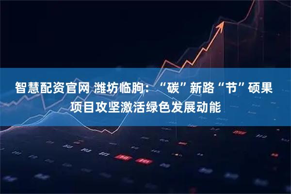 智慧配资官网 潍坊临朐：“碳”新路“节”硕果 项目攻坚激活绿色发展动能